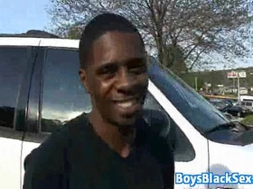 Muscular blacg gay dude fuck white twink with his bbc 15