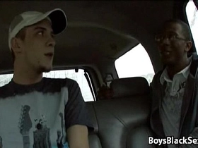 Blacks on boys - interracial hardcore gay cock sucking 10