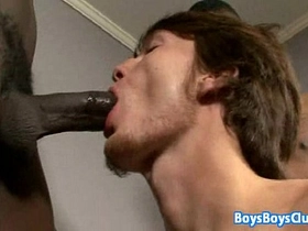 Gay white twing hardcore bareback fuck by black dude 22
